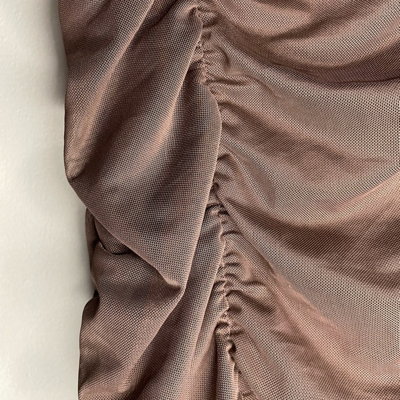 H&M Dark Brown Fitted Dress Medium - Picture 6 of 6